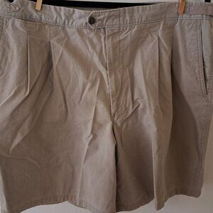 Haggar EZ's Khaki Casual Shorts Men 38 Waist Pre-Owned